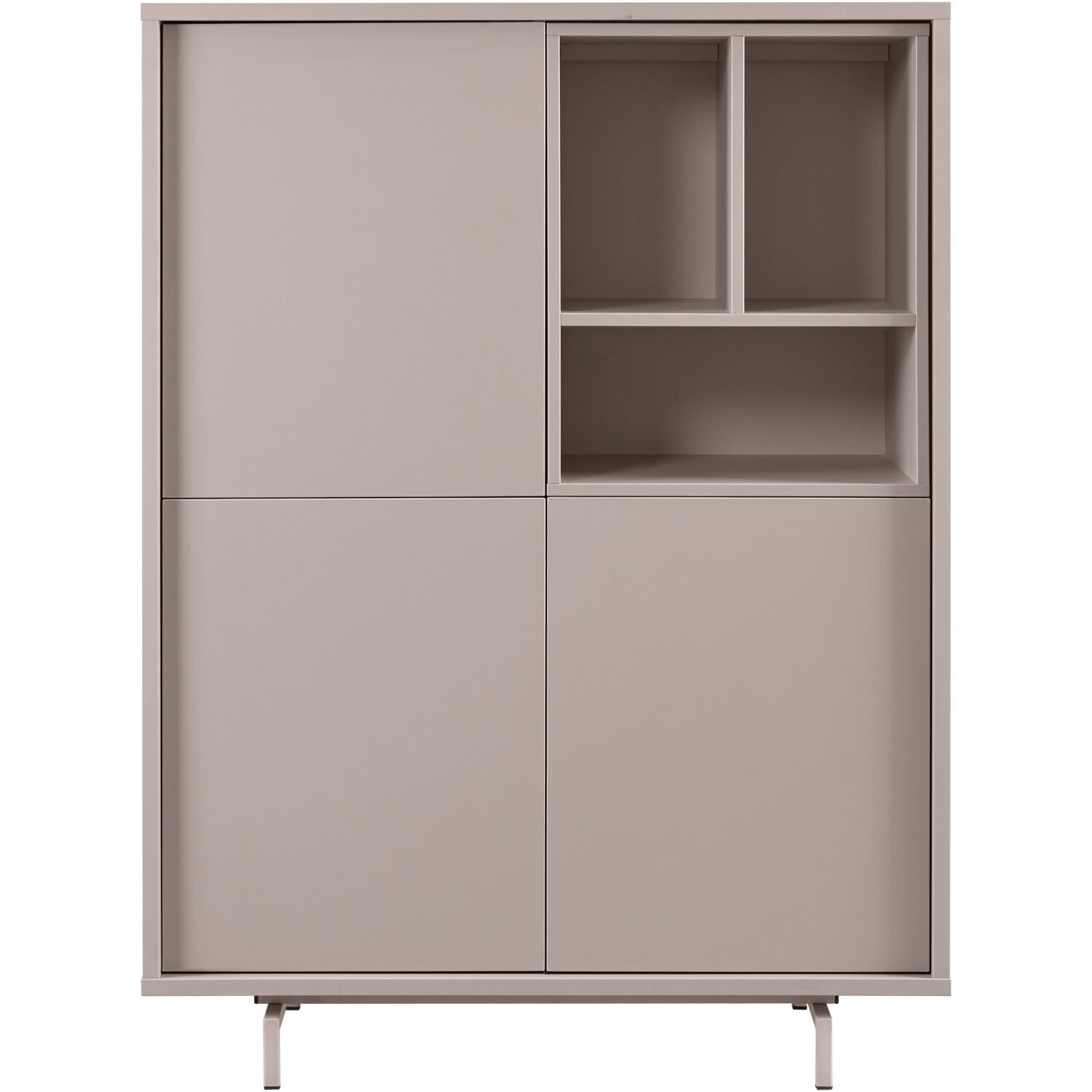 Opbergkast Famosa grijs 136x102x45 cm