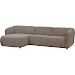 Hoekbank links Lavanga taupe basic comfort