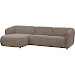 Hoekbank links Lavanga taupe basic comfort