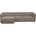 Hoekbank links Lavanga taupe basic comfort