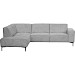 Hoekbank links Riccione lichtgrijs basic comfort