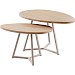 Salontafelset Locarnio 40x61 en 52x80 cm organisch misty oak