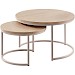 Salontafelset Lunata 55 en 75 cm rond misty oak