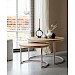 Salontafelset Lunata 55 en 75 cm rond misty oak