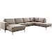 Hoekbank rechts Moscato traagschuim beige relaxfunctie