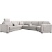 Hoekbank links Muscolo koudschuim grijs relaxfunctie